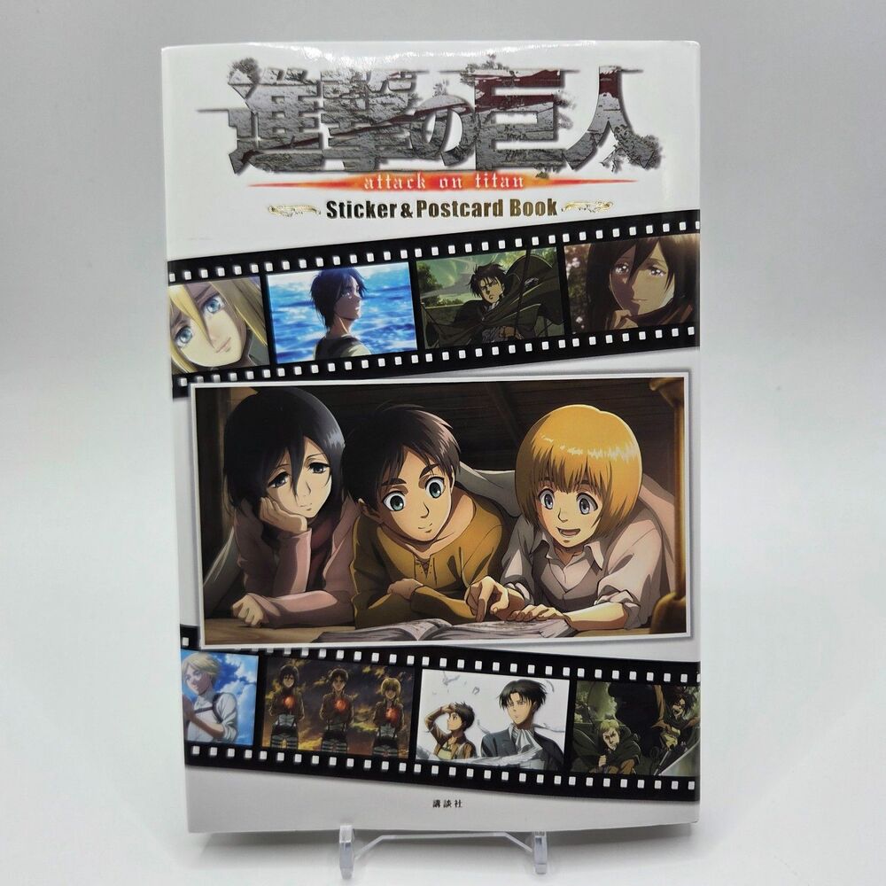 Attack on Titan Sticker Postcard Book Japanese Kodansha 2021 New Complete AOT